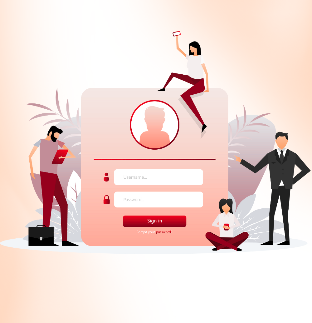 Customer Login Page Image